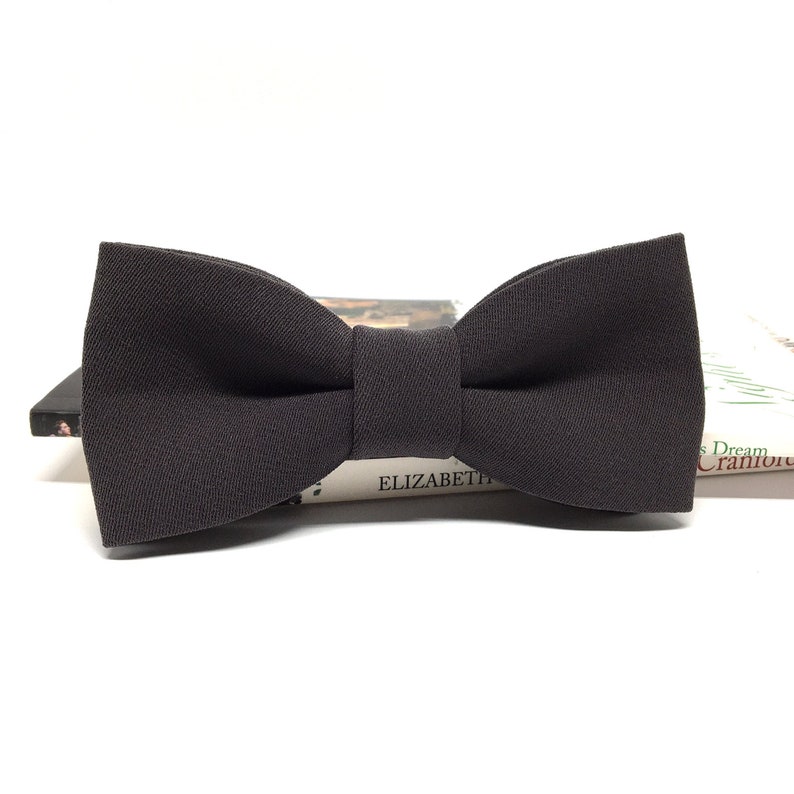 Kids Bow tie Groom Bow tie Dark Gray Bow tie Wedding Bow tie Mens Adult Groom Baby Boys Kids Bow ties for men Groomsmen bow tie