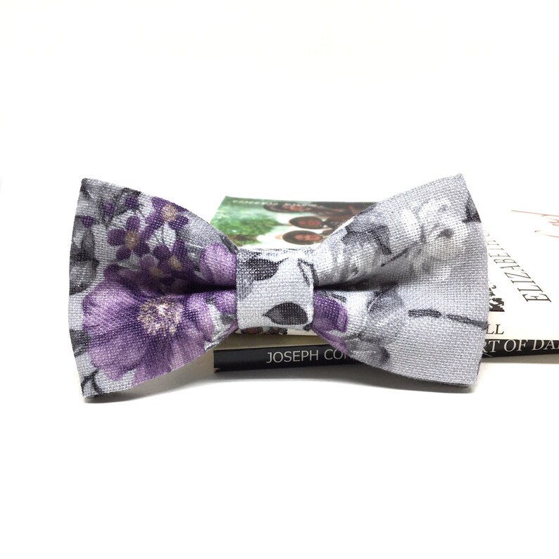 Floral Bow Tie for Wedding Bow Tie Bow Ties for Men Purple Etsy