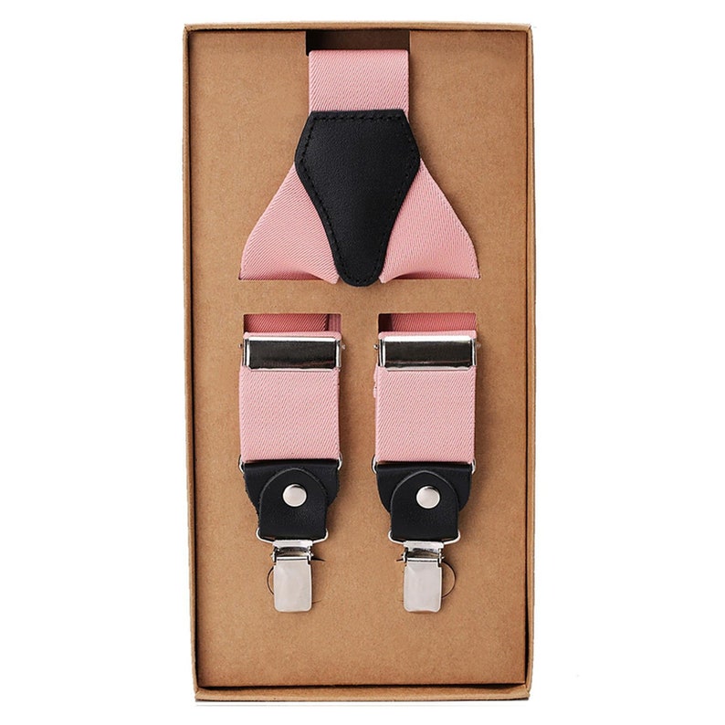 Blush light pink suspenders Suspenders men Leather suspenders Rustic wedding Groom suspenders Wedding suspenders Groomsmen suspenders