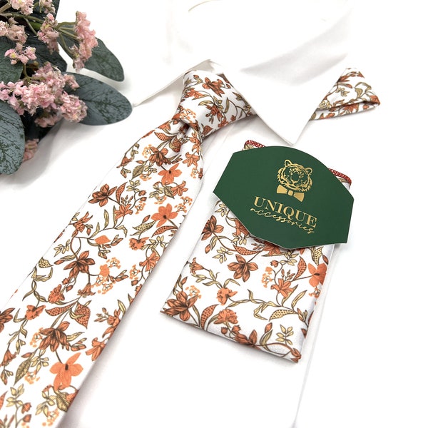 mens terracotta tie