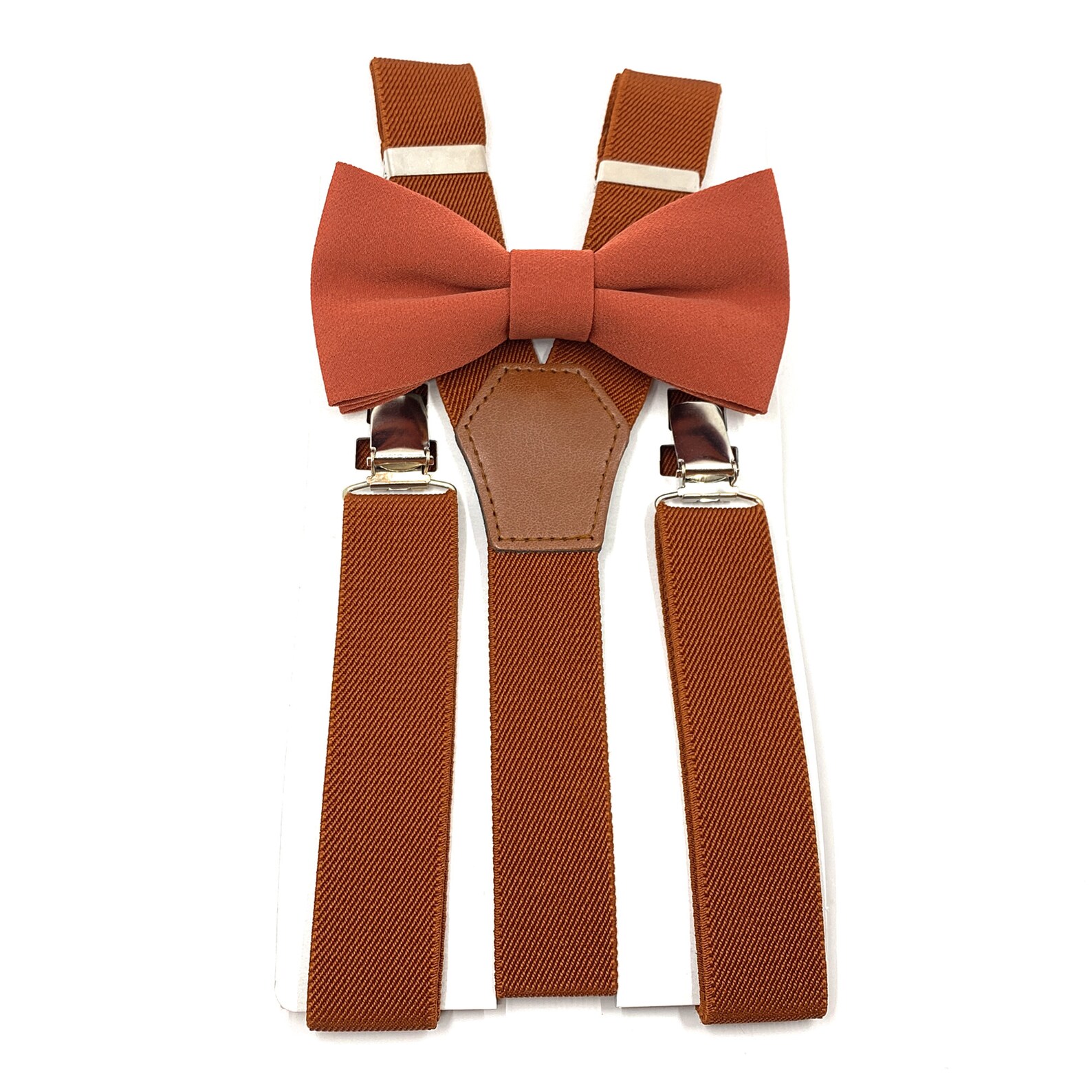 Burnt Orange Bow Tie & Burnt Orange Suspenders Bow Tie Etsy