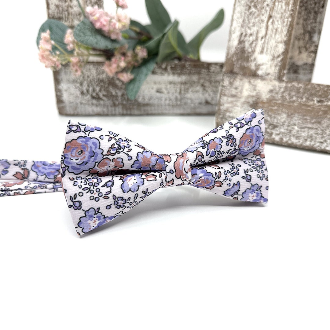 dusty lavender bow tie