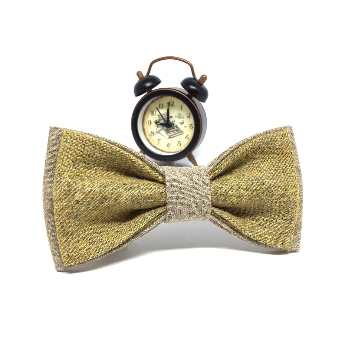 Pastel Yellow Bow tie Groom Bow tie Beige Mens Bow tie Bow Etsy