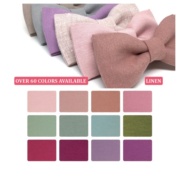 blush colored bow ties