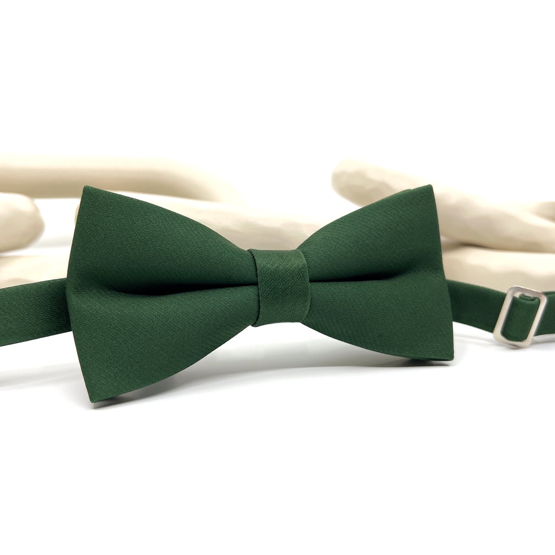 Hunter Green Bow Tie Dark Green Men Bow Tie Groom Bow Tie Etsy