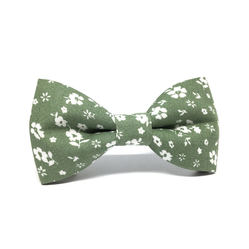 Sage Green Bow Tie Floral Bow Tie Bow Ties for Men Bow Tie Etsy