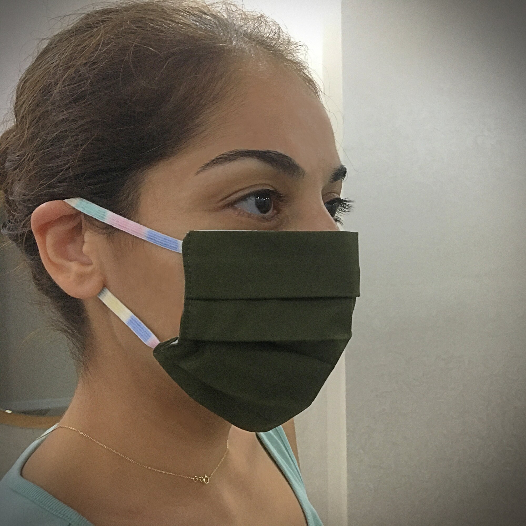 Green face mask Multiple colors mask Filter pocket 3 Pcs Etsy