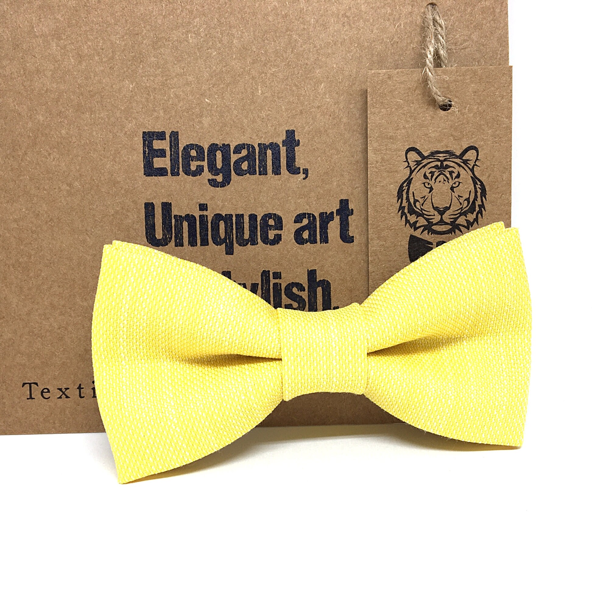Yellow Bow Tie Linen Bow Tie Baby Boys Kids Kids Bow Tie Etsy