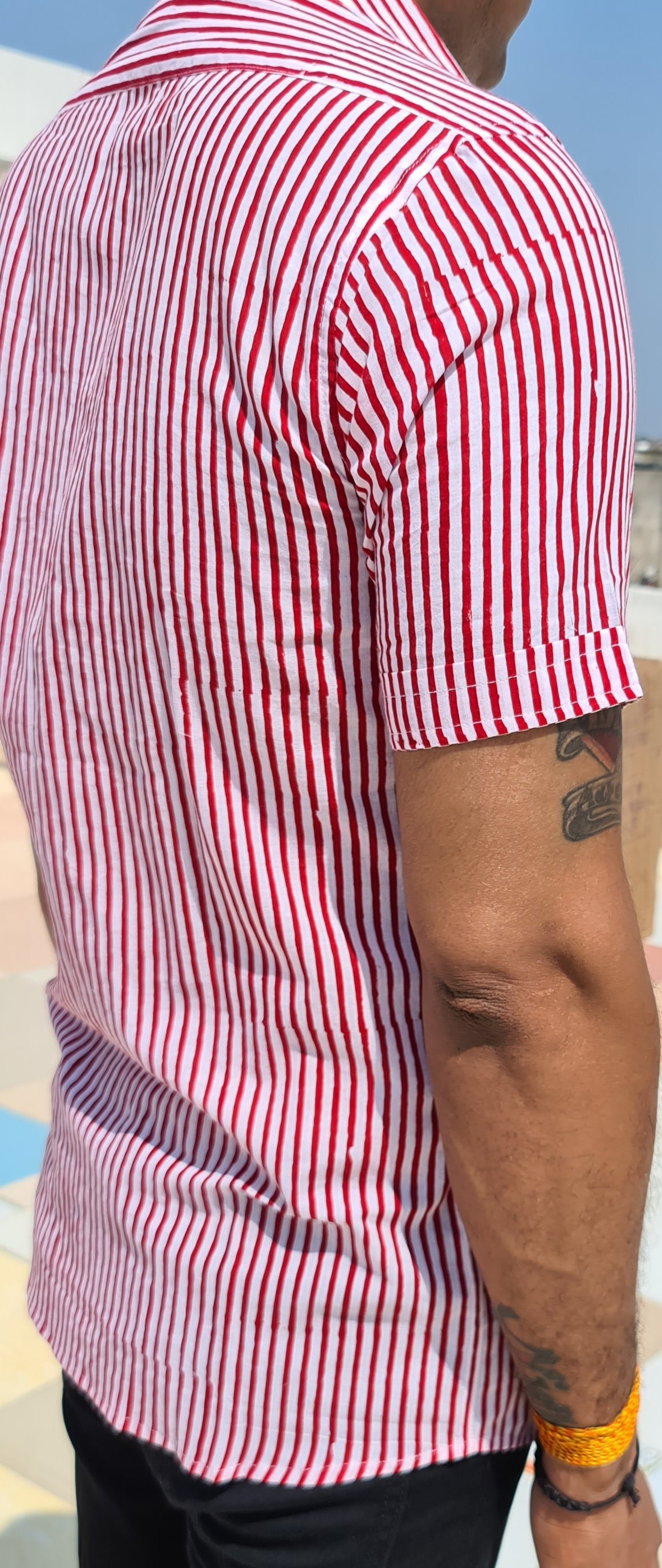 Handmade Self Lining Shirt Mens Cotton Causal Shirt Manches Etsy France