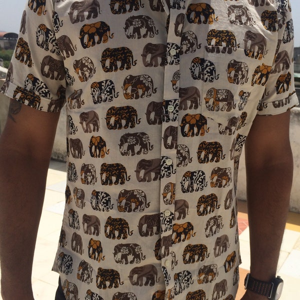 Block Printed Shirt Etsy