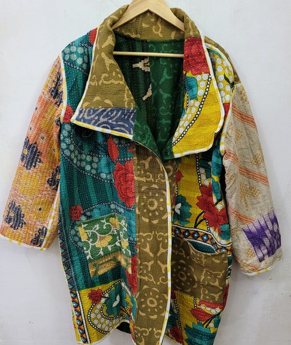 WINTER JACKET KANTHA Quilt Patchwork 