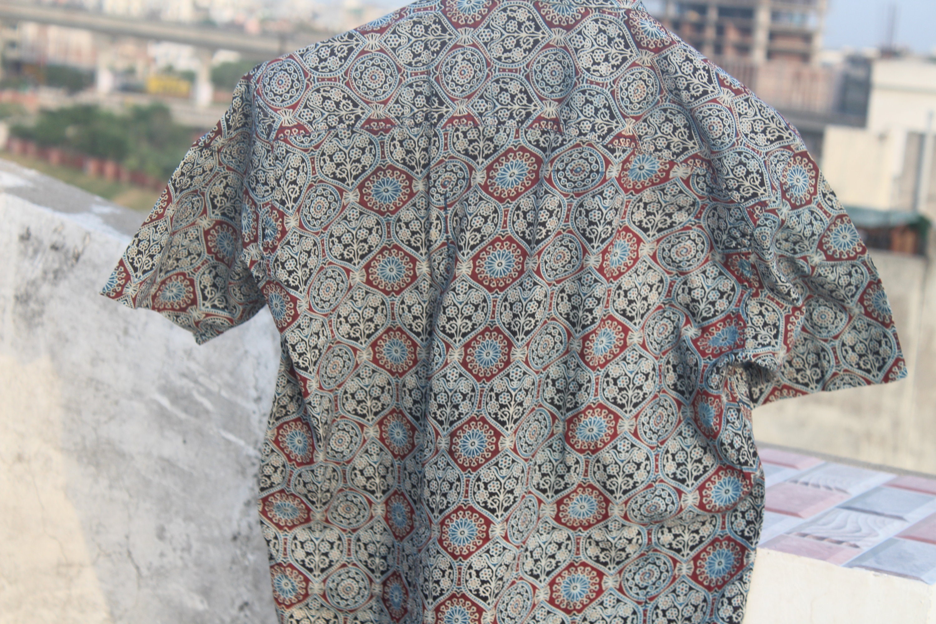 AJRAK PRINT Hand Block Shirt. Summer Shirt Mens Cotton Shirts - Etsy