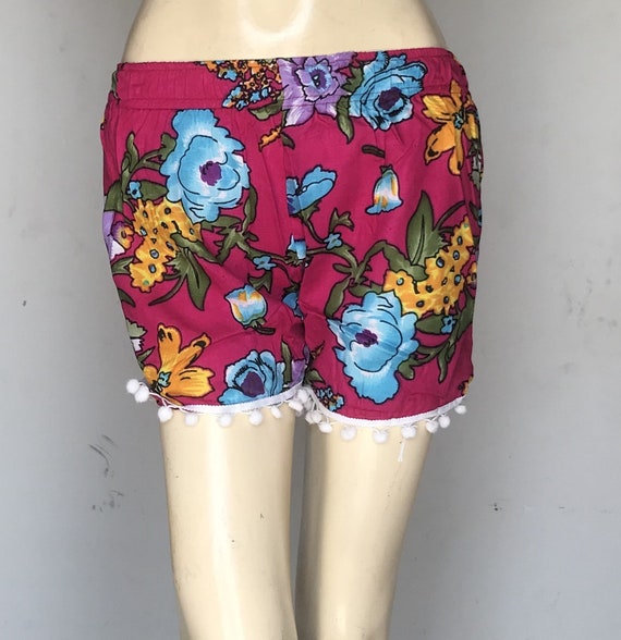 womens floral running shorts