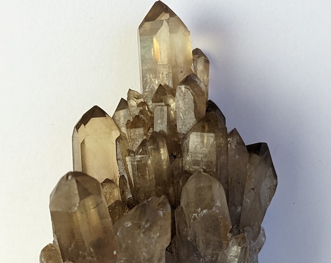 Kundalini Natural Citrine Cathedral Artichoke Quartz Crystal Congolightbraryunheated