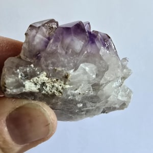 Smoky Amethyst Quartz Crystal Cluster Brandberg Namibia-Metaphysical Mineral Specimen # 5100