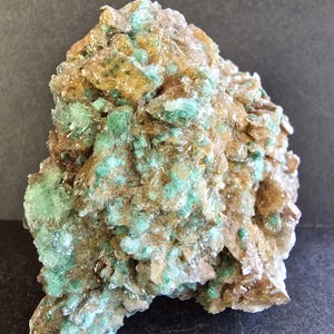 Selenite on Malachite Specimen from Mibladen Morocco- Metaphysical and Mineral Specimen # 5144