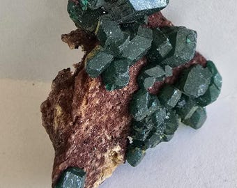 Emerald Green Dioptase from Republic of Congo- Metaphysical and Mineral Specimen #4684