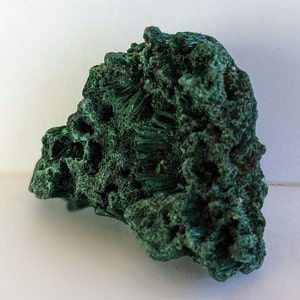 Chatoyant Fibrous Malachite-Congo-Natural-Metaphysical and Mineral Specimen #1066