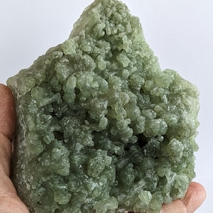 Prehnit Rohstein aus Marokko- Metaphysisches und Mineral-Neufund 2022 # 4078 LG
