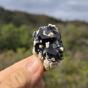 Hyalite Opal on Schorl Tourmaline- Erongo Namibia, Specimen # 7810