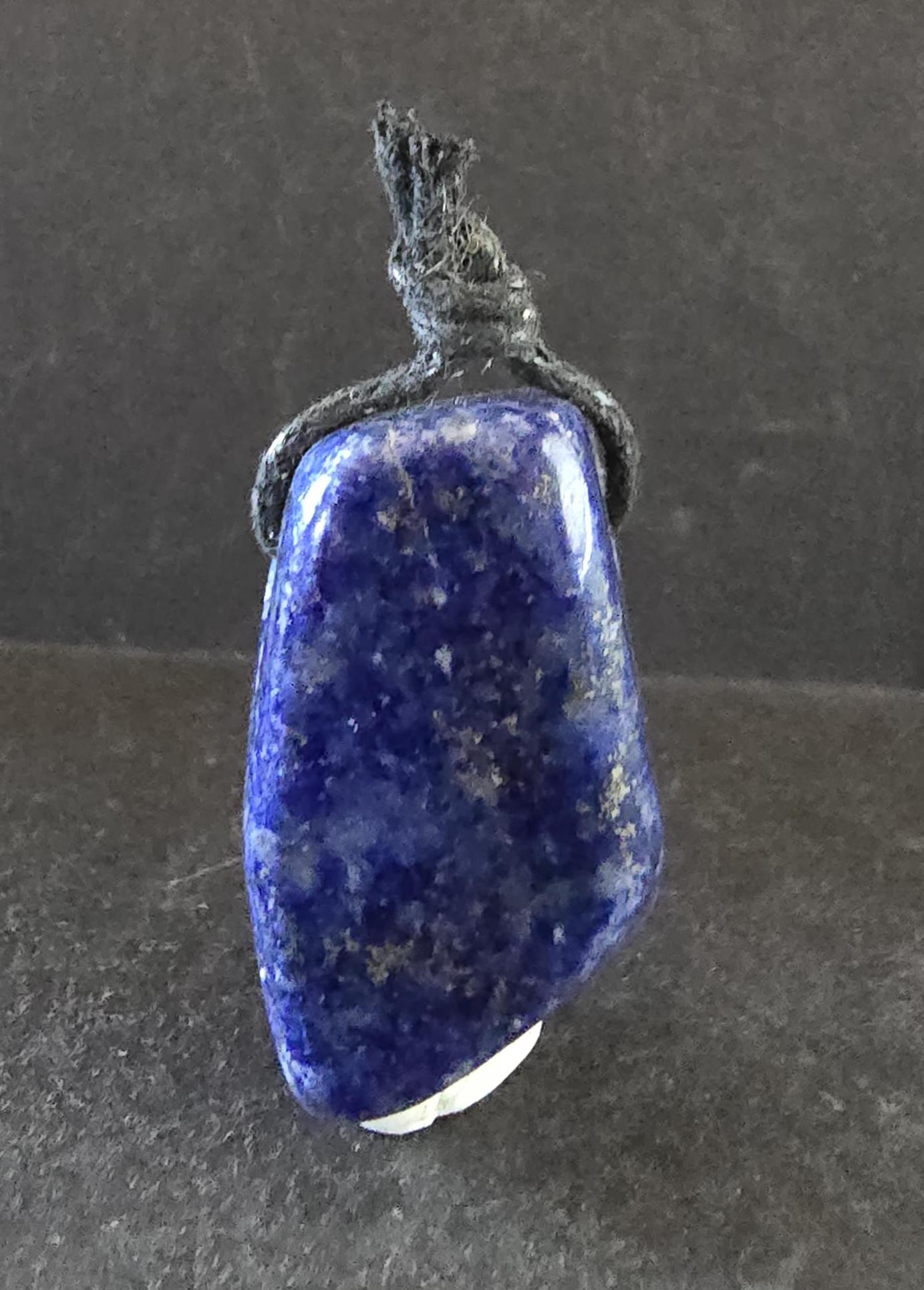 Lapis Lazuli With Pyrite-polished-pendant-drilled Metaphysical and