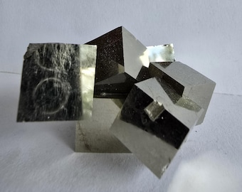 Cubic Pyrite Crystal Chain- Spain- Metaphysical and Mineral Specimen #4941