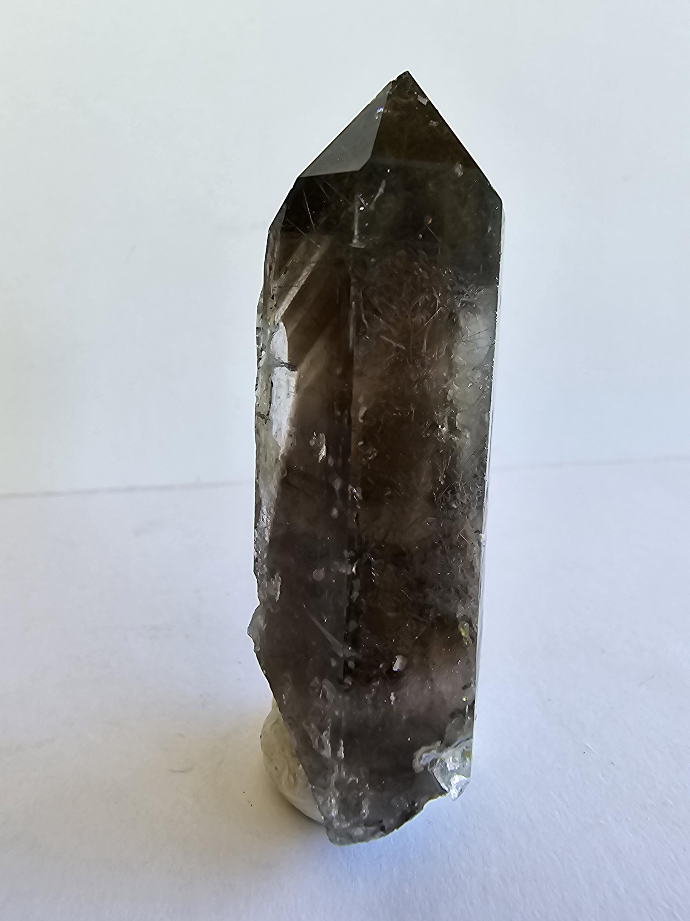 【限界値下げ】スイス スモーキークォーツ ポイント 水晶 鉱物標本 原石 マラウイ産天然スモーキークォーツ水晶ポイント - 形而上学的鉱物標本