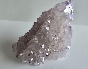 Amethyst Spirit Cactus Quartz Crystal-Metaphysical Stone- Mineral Specimen-Fairy Quartz # 4988