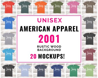 American Apparel 2408 Mockup Bundle American Apparel Bundle Etsy