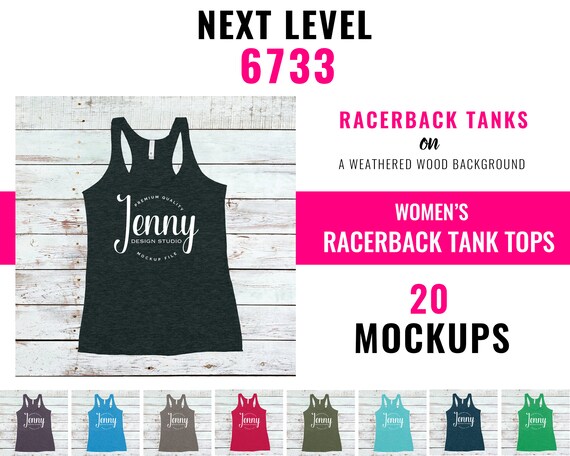 Download Next Level 6733 Mockup Bundle Shirt Mockup Tank Top Mockup Etsy