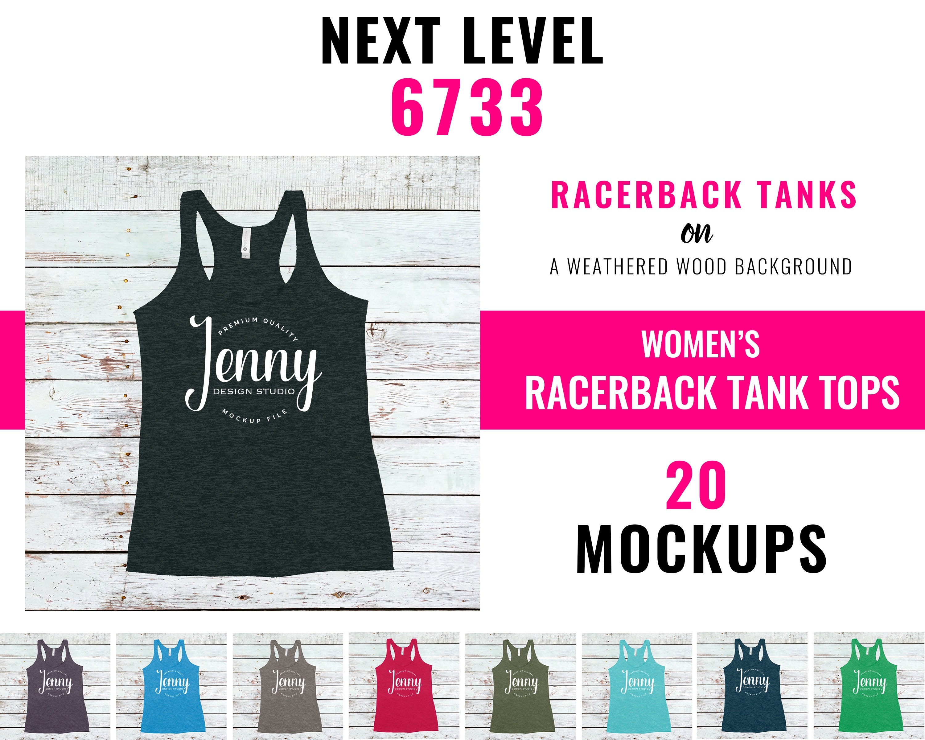 Download Next Level 6733 Mockup Bundle Shirt Mockup Tank Top Mockup Etsy