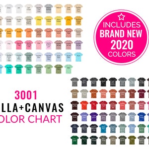 Download Anvil 990b Color Chart Mockup Anvil Mockup Every Color Etsy
