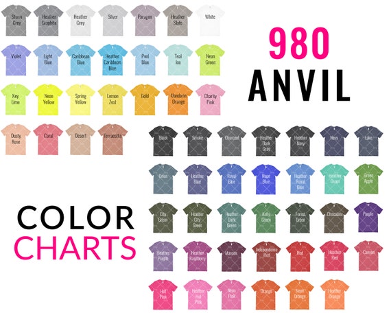 Anvil Color Chart