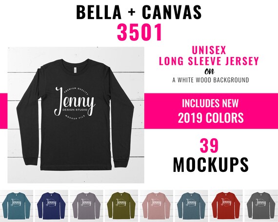Bella Canvas 3501 Mockup Bundle Bella Canvas Bundle Bella Etsy