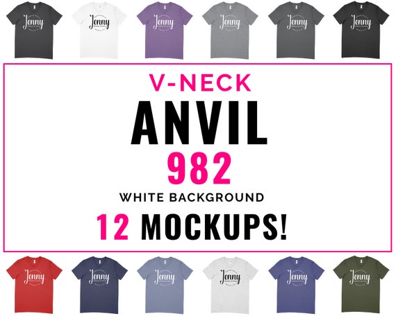 Anvil 982 Mockup Bundle Anvil Bundle Tshirt Mockup Shirt Etsy