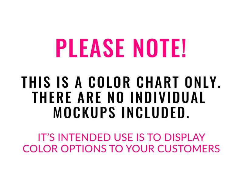 Download Anvil 980 Color Chart Mockup Anvil Mockup Every Color | Etsy