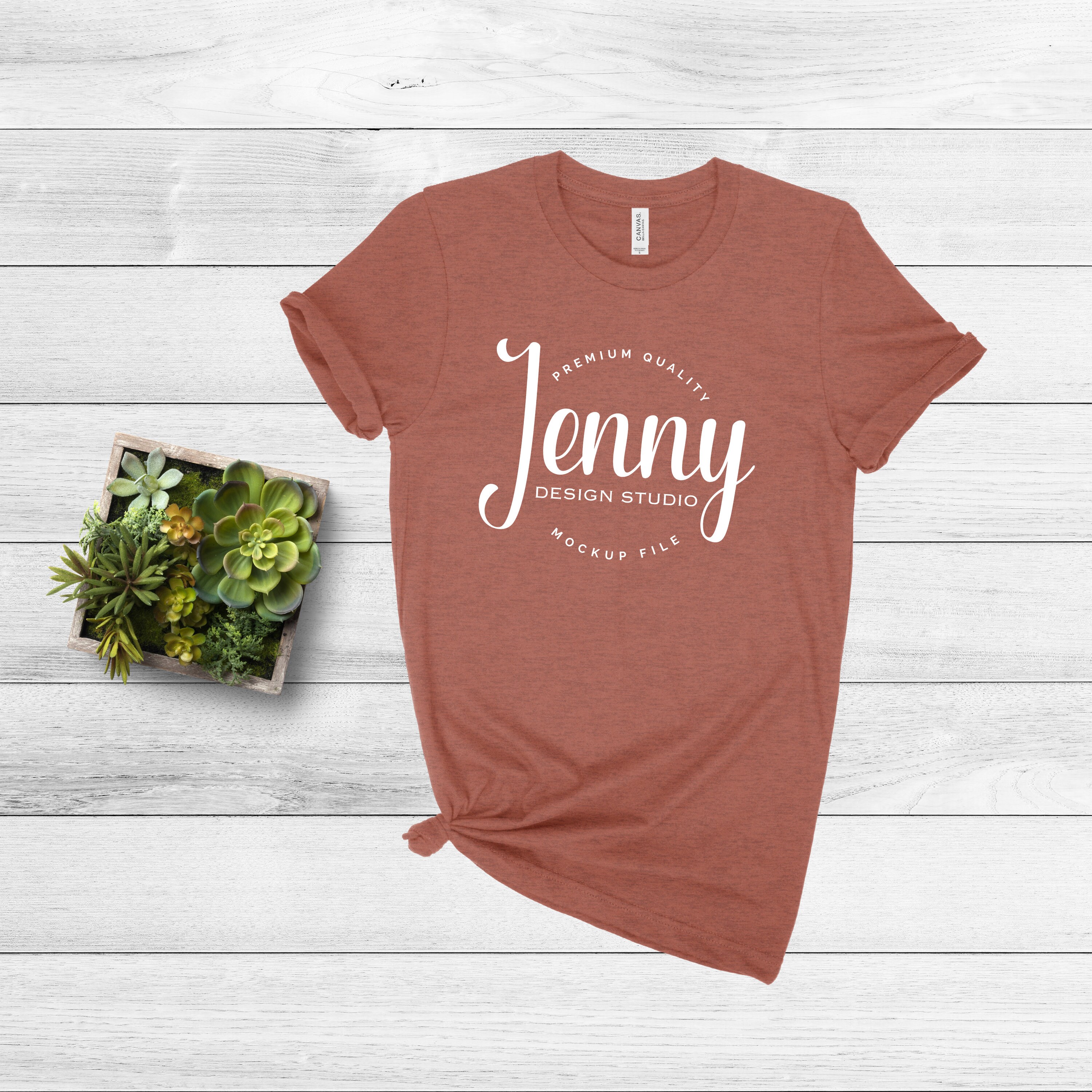 Download Bella Canvas 3001 Heather Clay Bella Canvas Mockup Tshirt Etsy