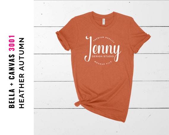 Download Bella Canvas 3001 Heather Autumn Bella Canvas Mockup Unisex Etsy