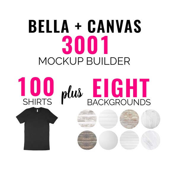 bella canvas 3001 mockup bundle