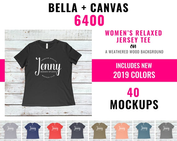 Bella Canvas 6400 Mockup Bundle Bella Canvas Bundle Bella Etsy