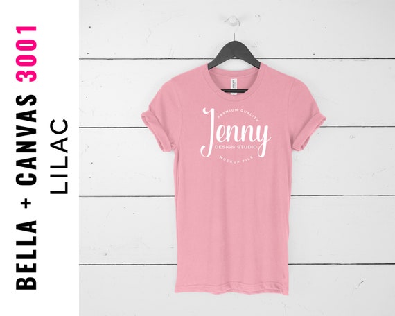 Bella Canvas 3001 Lilac Bella Canvas Mockup Unisex Tshirt Etsy