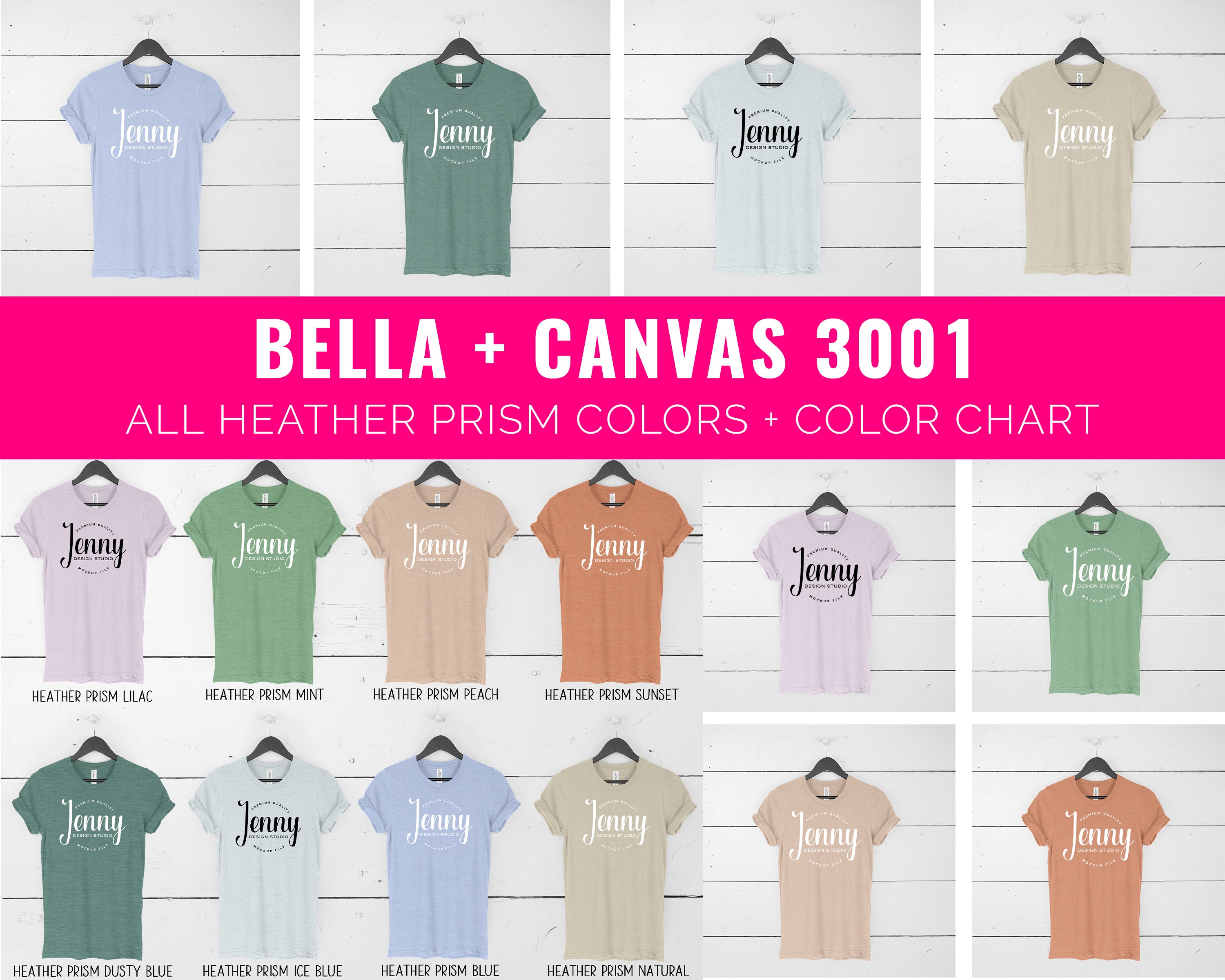 Download Bella Canvas Bundle Tshirt Mockup 3001