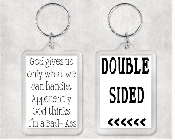 I/'m Just Saying Rainbow Quote Bag Tag Keychain Keyring