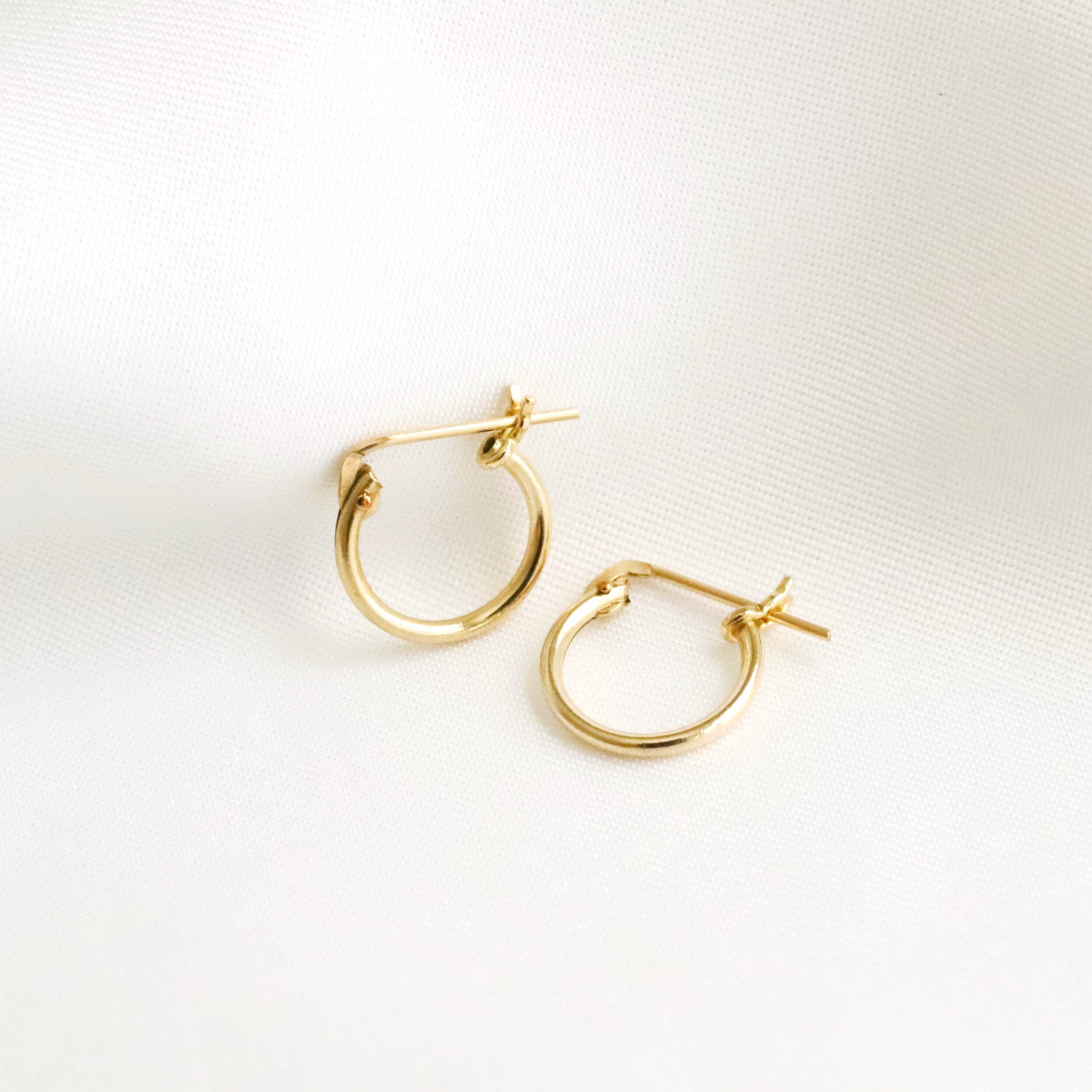 Small hoop earrings Small gold hoop earrings Tiny hoop | Etsy
