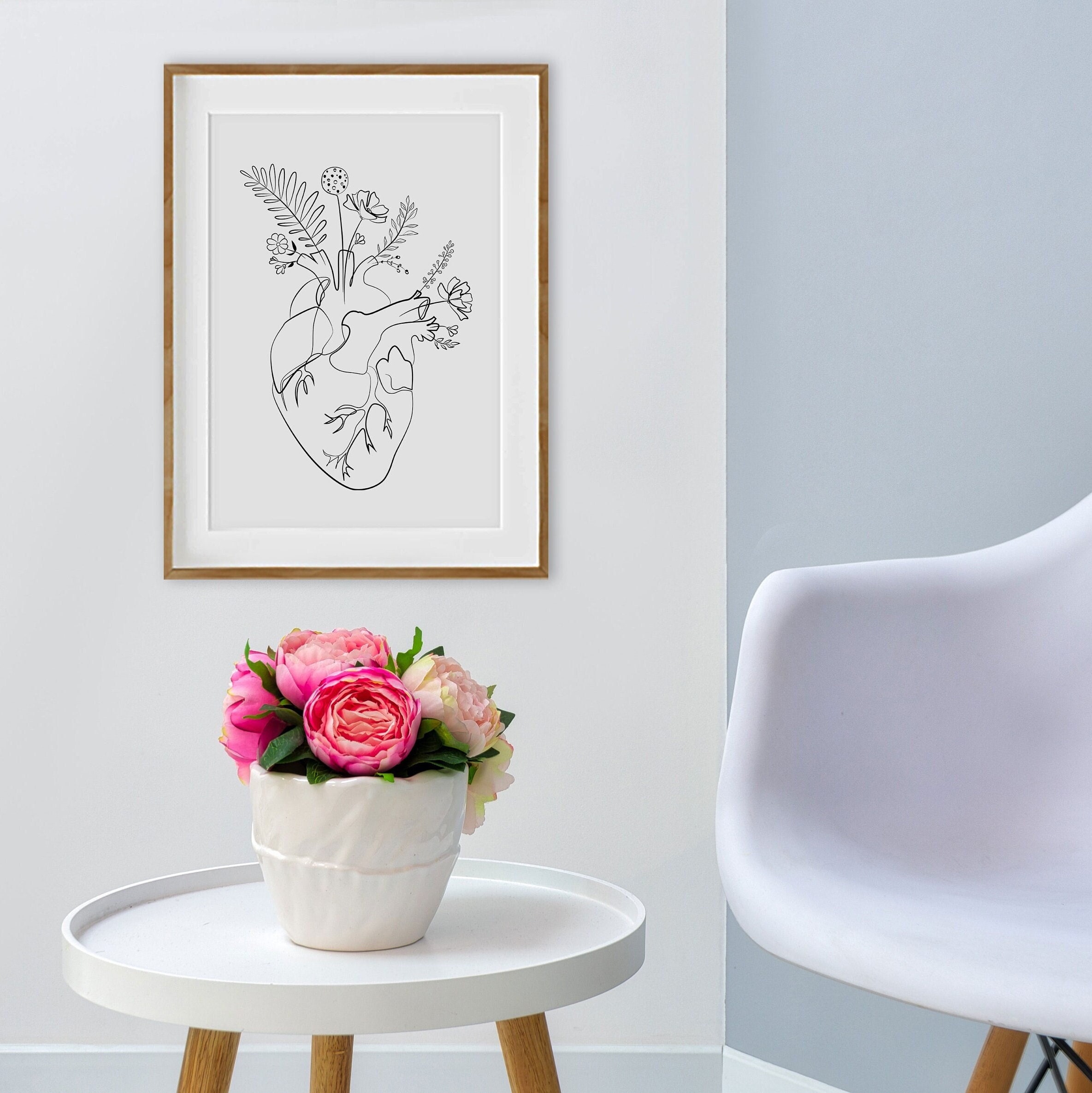Anatomical Heart, Human Heart, Cardiologist Gift, Medical Poster ...