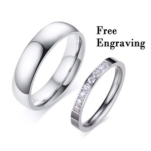 Stainless Steel Promise Ring Etsy UK