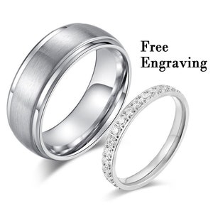 His and hers wedding bands,wedding bands set,wedding bands set his and hers