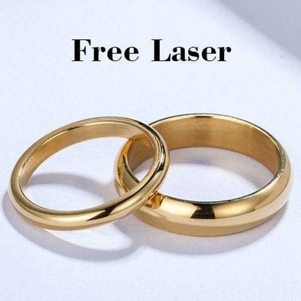 Promise ring for couple simple,promise ring for couple set, gold couple rings