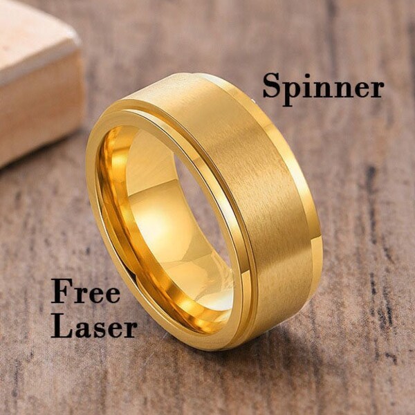 Mens Spinner Ring Etsy