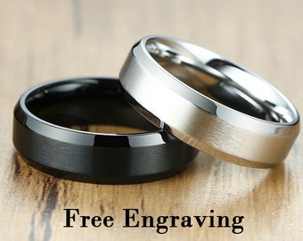 Rings for men,promise ring for him,engraved ring men